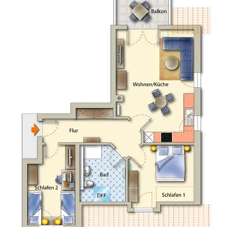 Apartament Strandlotse *